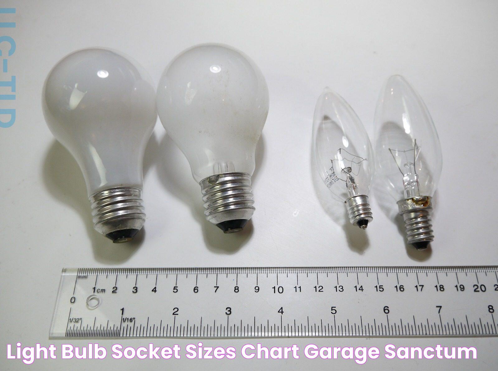 Light Bulb Socket Sizes Chart Garage Sanctum