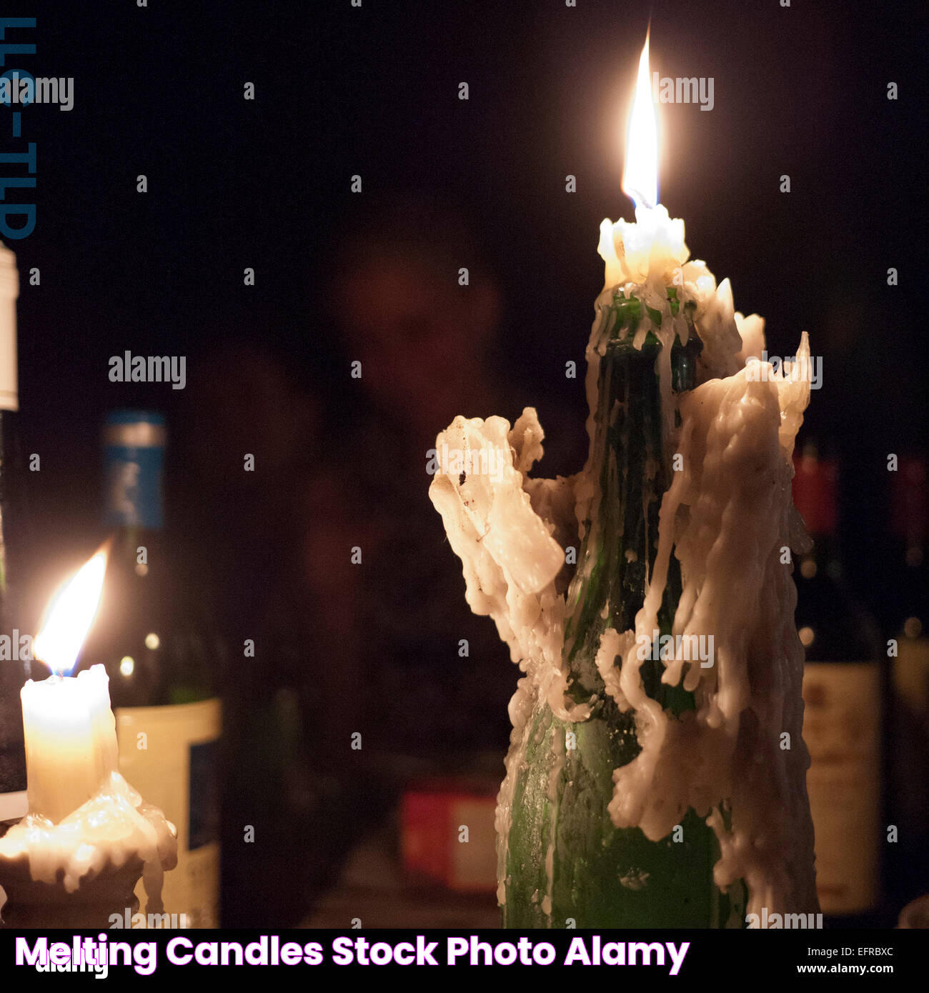 Melting candles Stock Photo Alamy