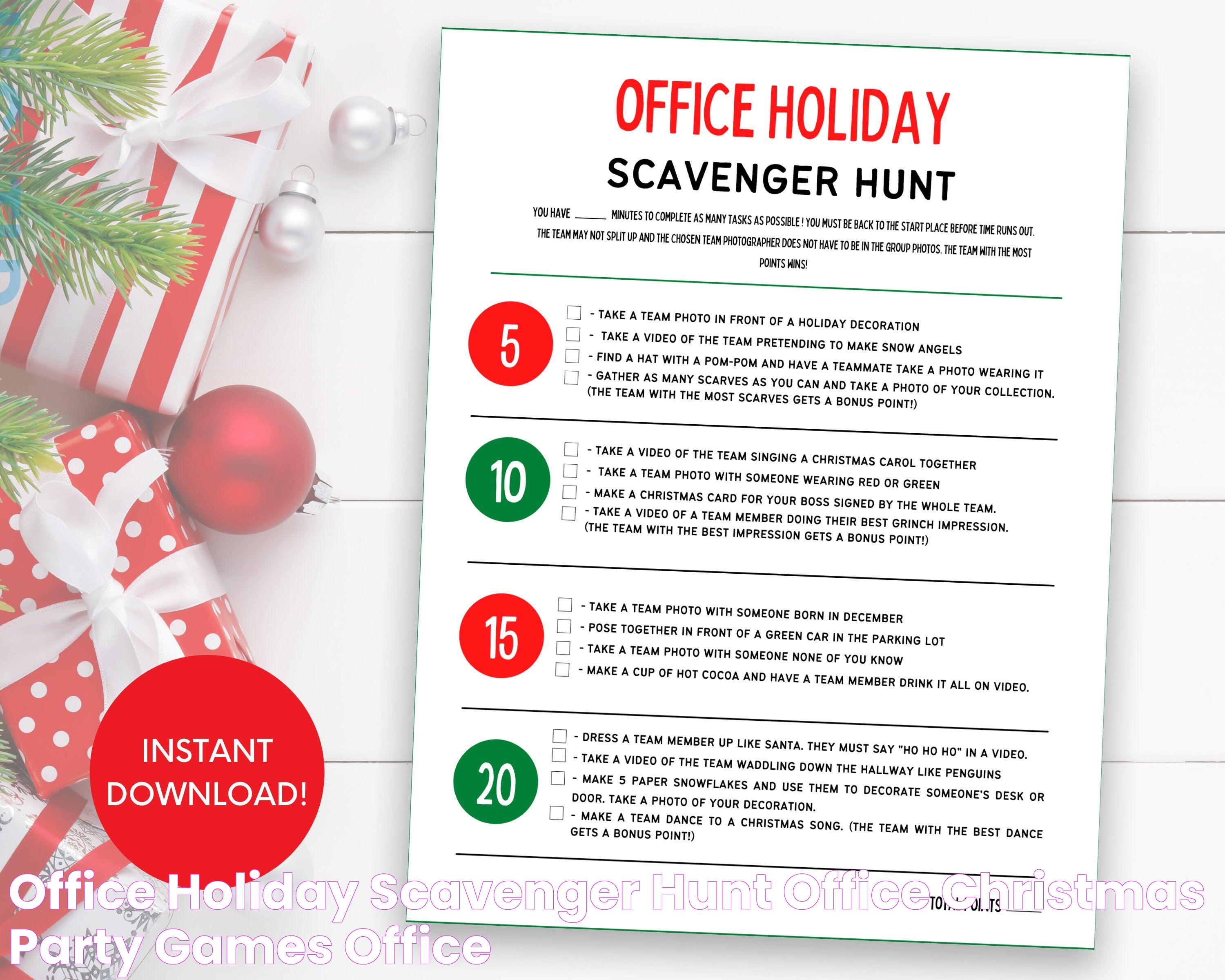 Top Christmas Office Party Games And Ideas For A Memorable Celebration