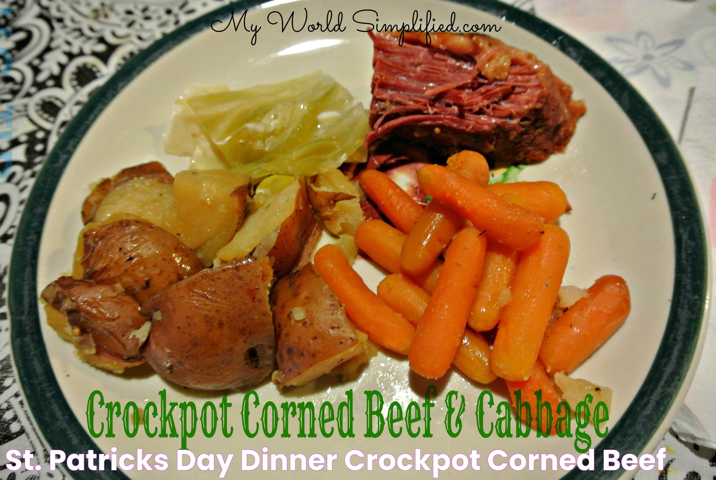 St. Patricks Day Dinner Crockpot Corned Beef