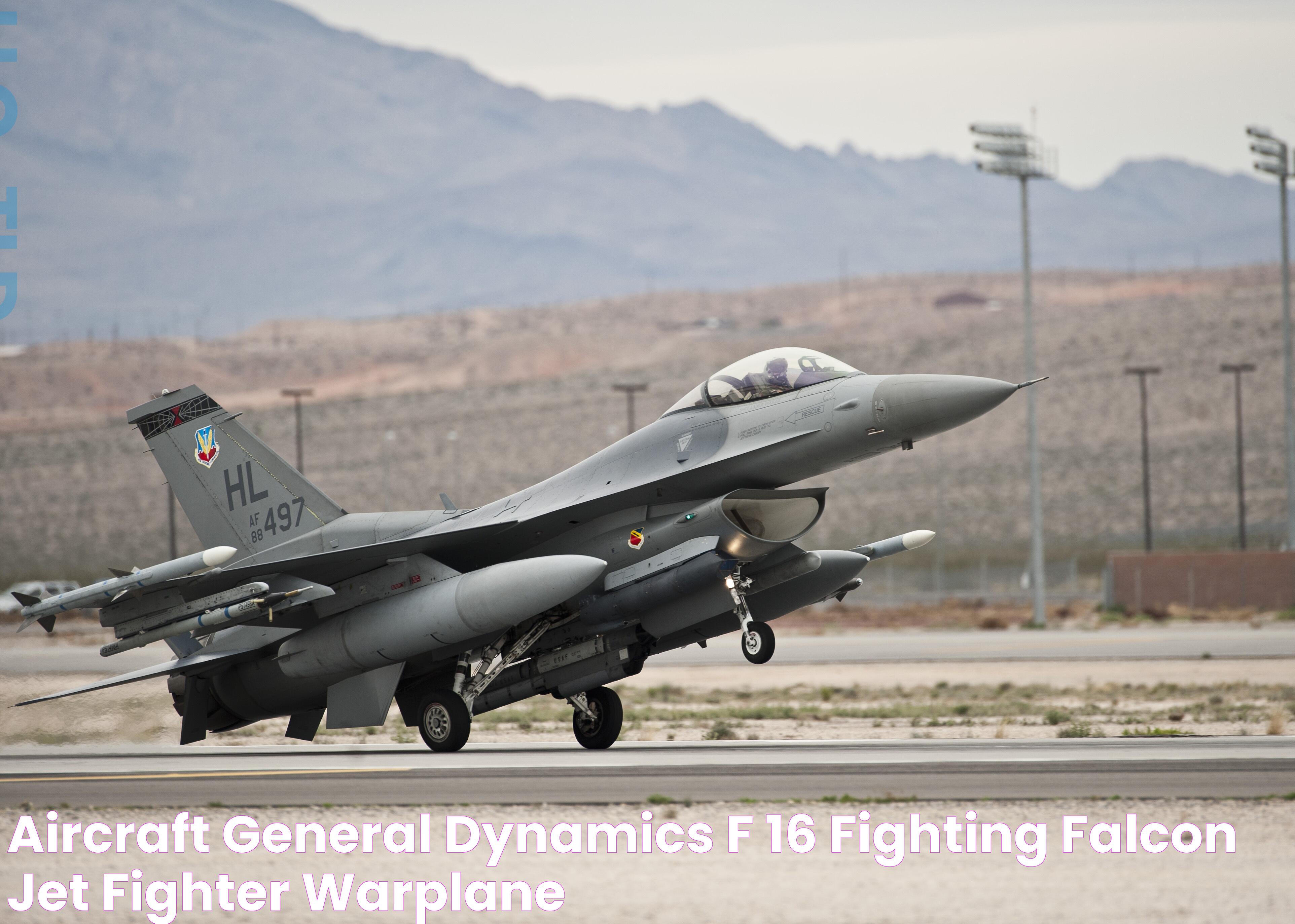 Aircraft General Dynamics F 16 Fighting Falcon Jet Fighter Warplane