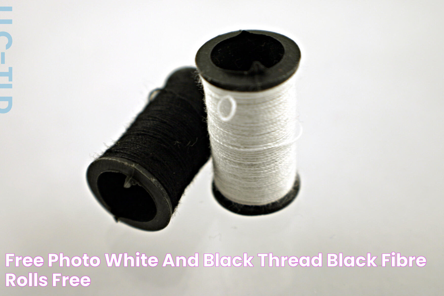 Free photo White and black thread Black, Fibre, Rolls Free