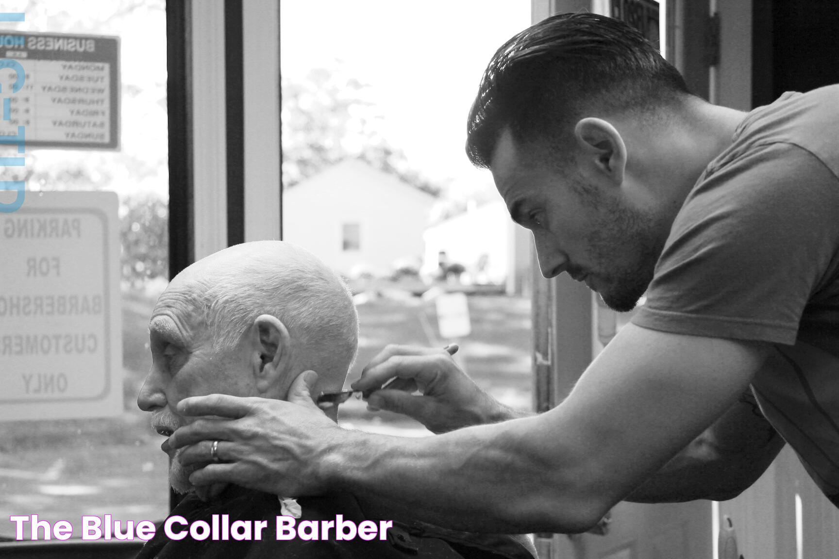 Authentic Experience At The Blue Collar Barber Shop