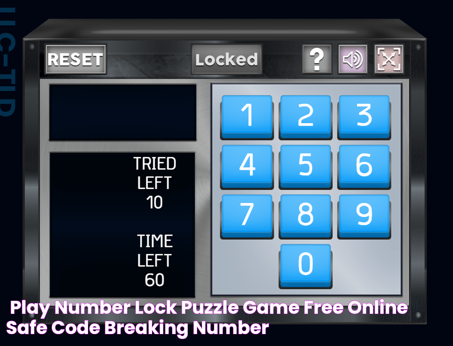 🕹️ Play Number Lock Puzzle Game Free Online Safe Code Breaking Number