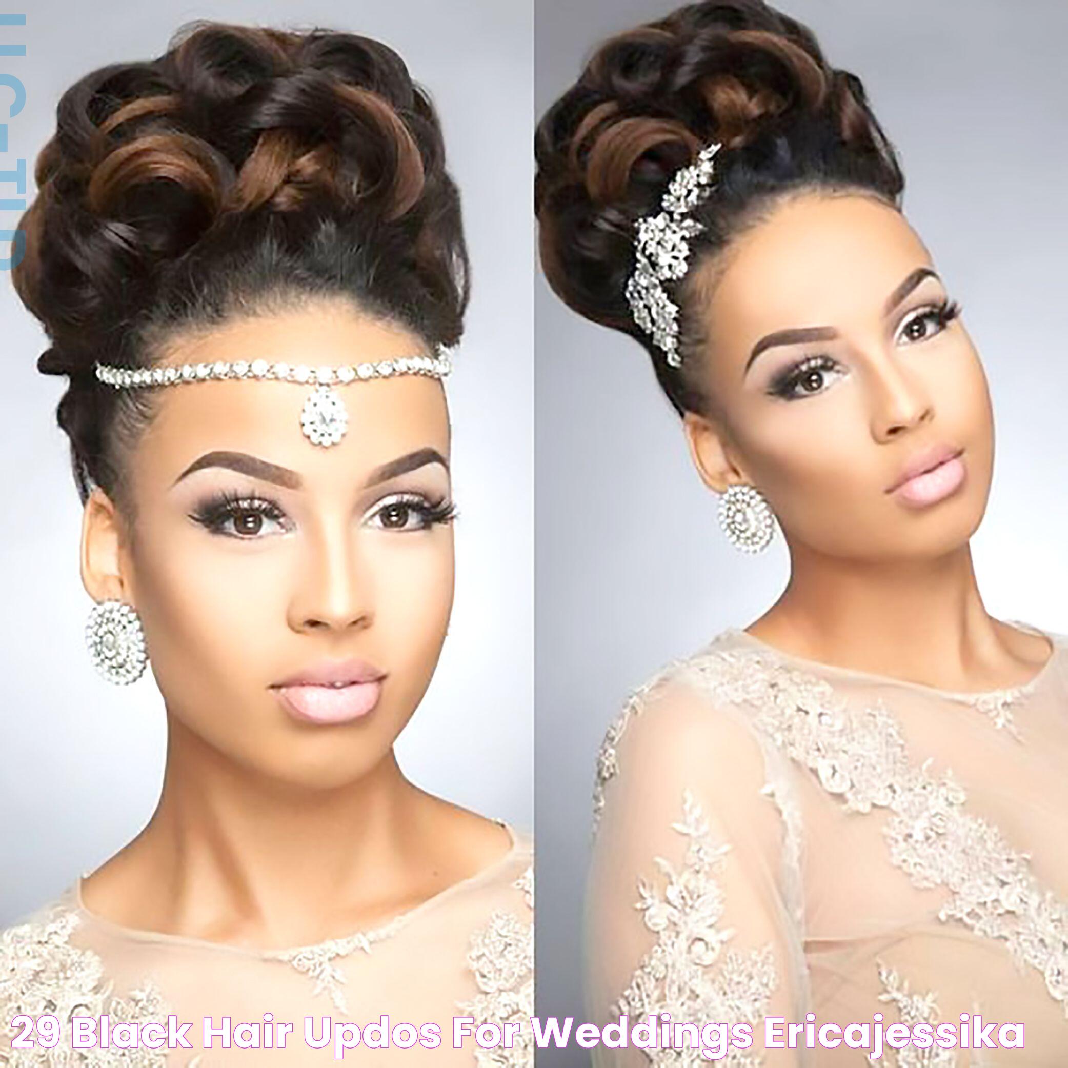 29+ black hair updos for weddings EricaJessika