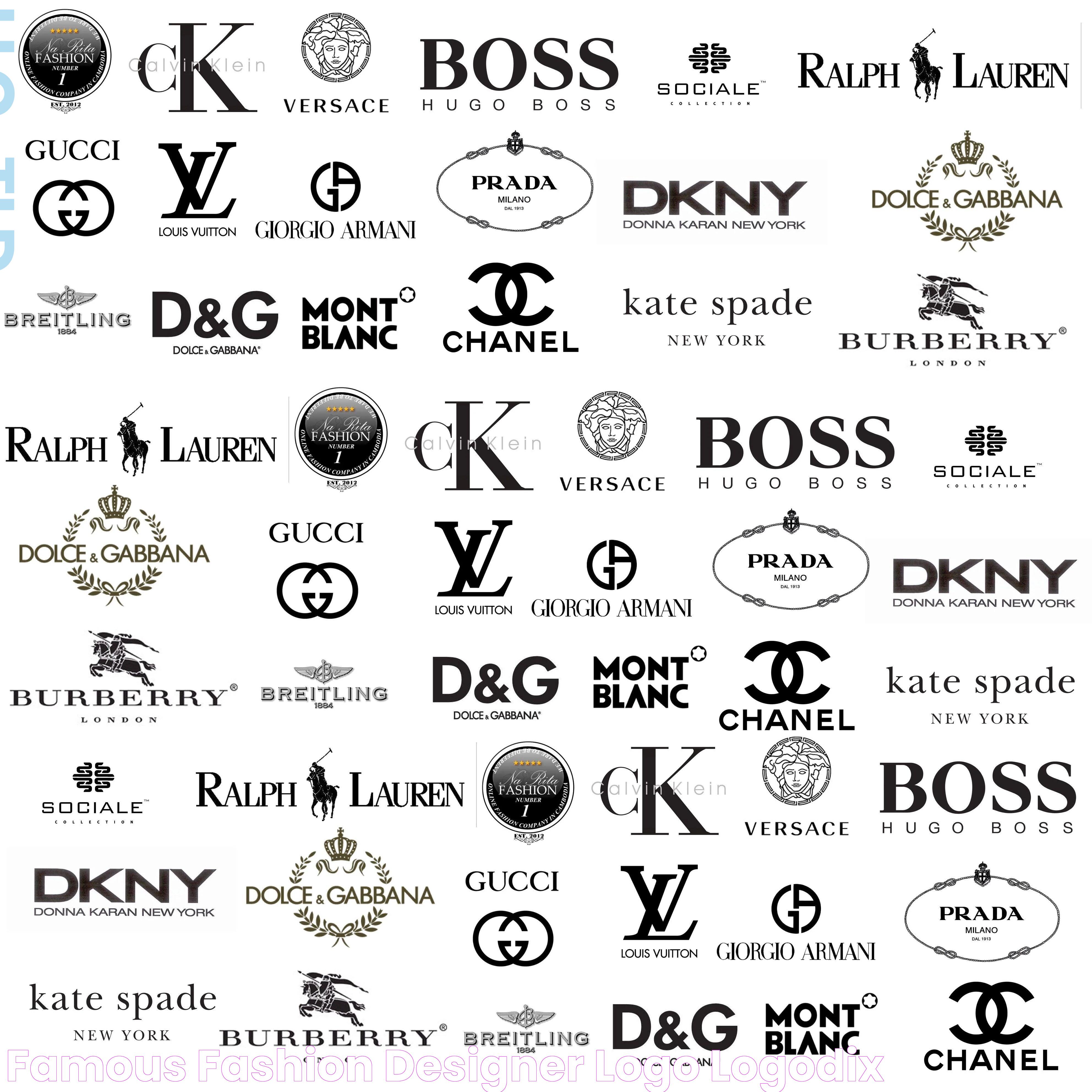 Famous Fashion Designer Logo LogoDix