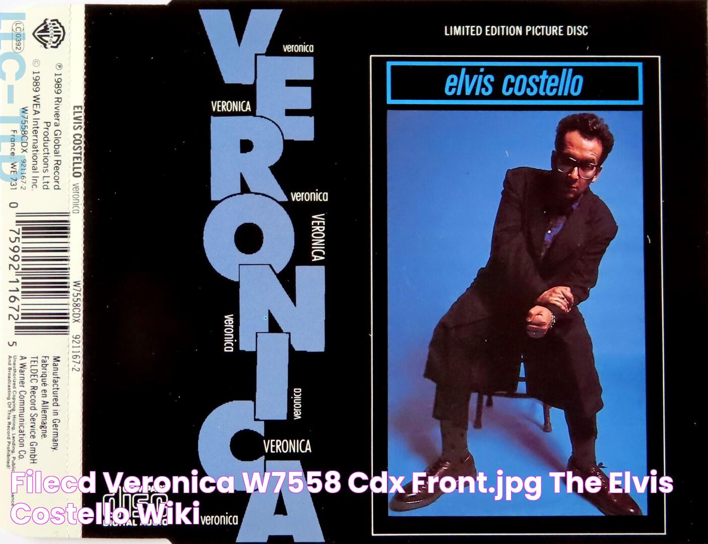 FileCD VERONICA W7558 CDX FRONT.JPG The Elvis Costello Wiki