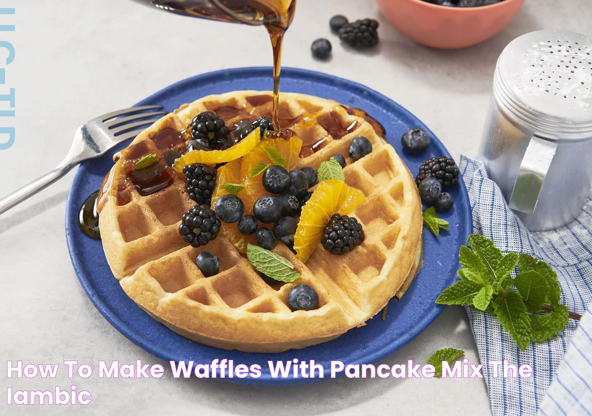 How To Make Waffles With Pancake Mix? The iambic