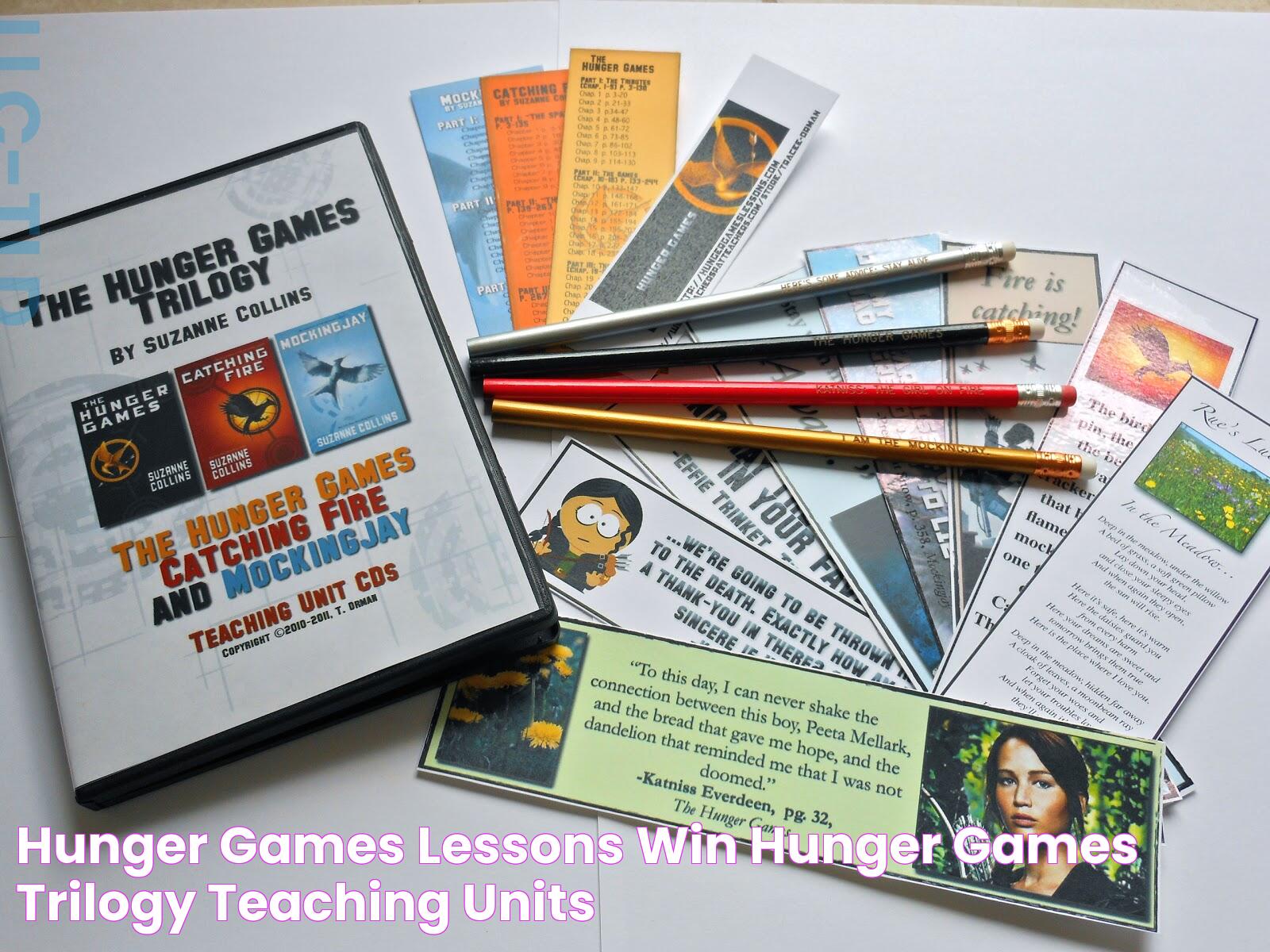 Hunger Games Lessons Win Hunger Games Trilogy Teaching Units!