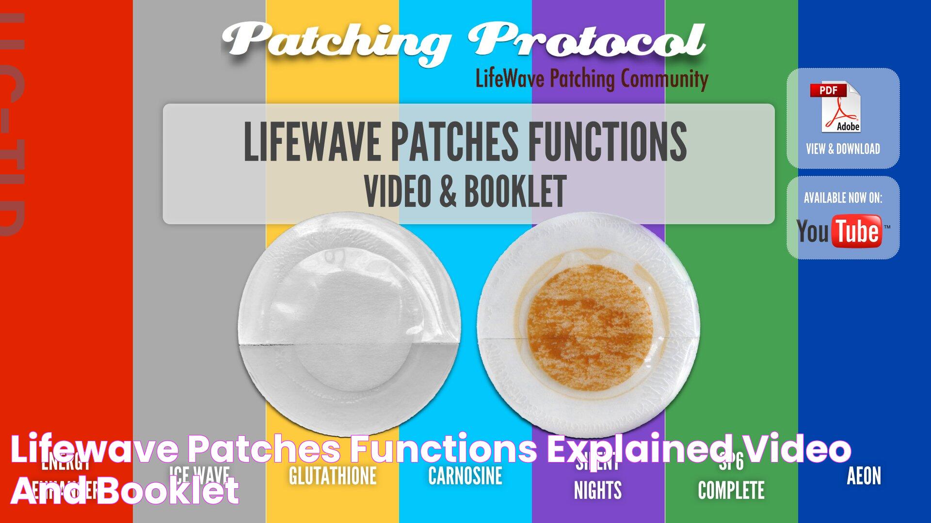 LifeWave Patches Functions Explained Video And Booklet