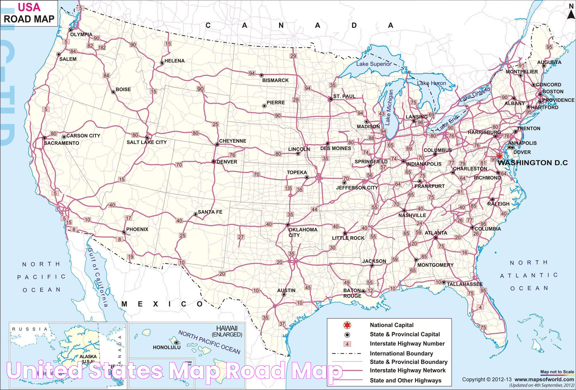 Ultimate Guide To The United States Road Trip Map