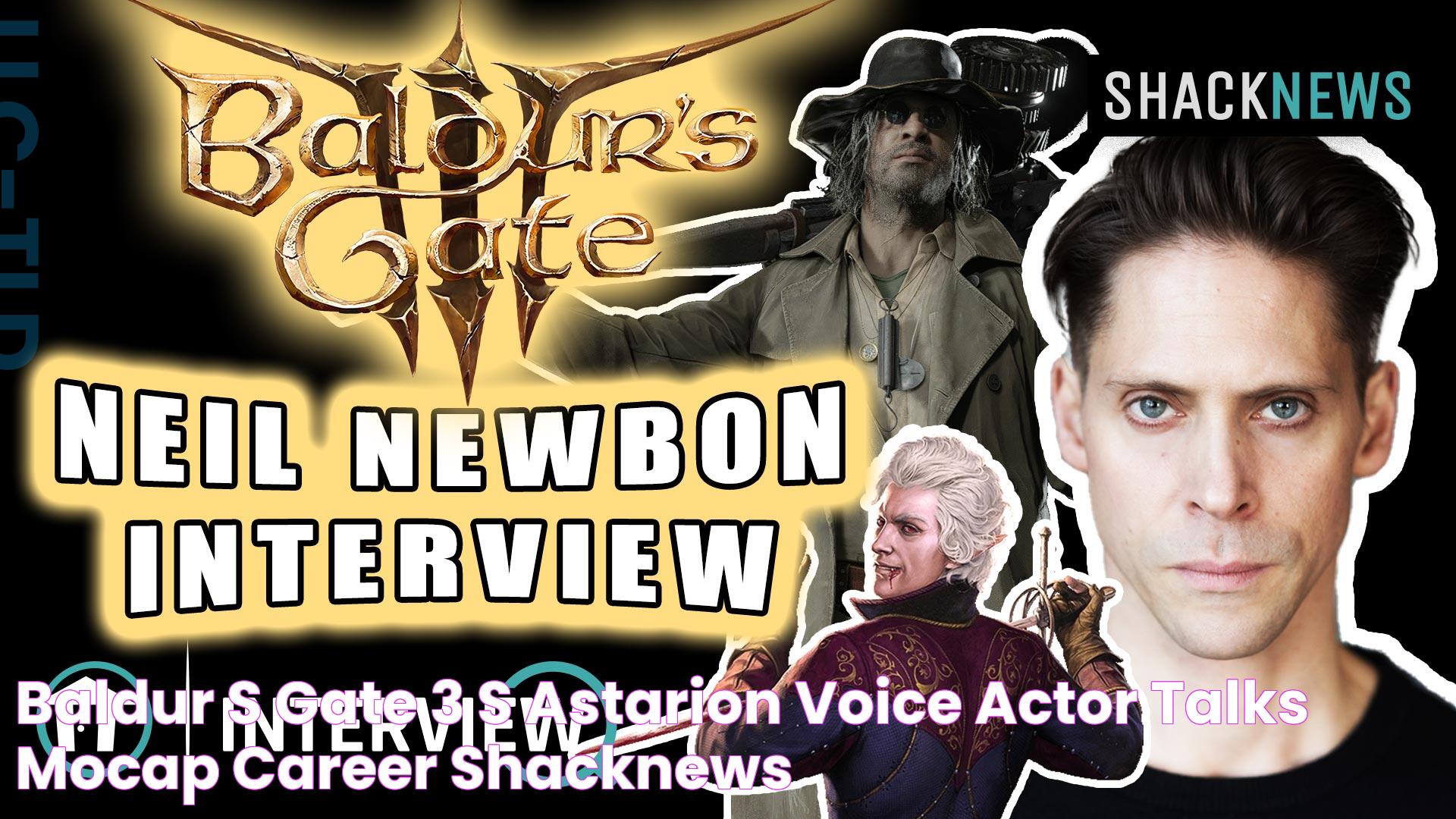 Baldur's Gate 3's Astarion voice actor talks mocap & career Shacknews