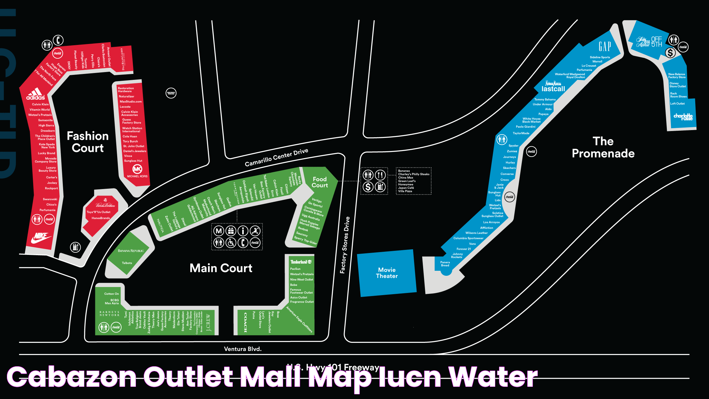 Cabazon Outlet Mall Map IUCN Water