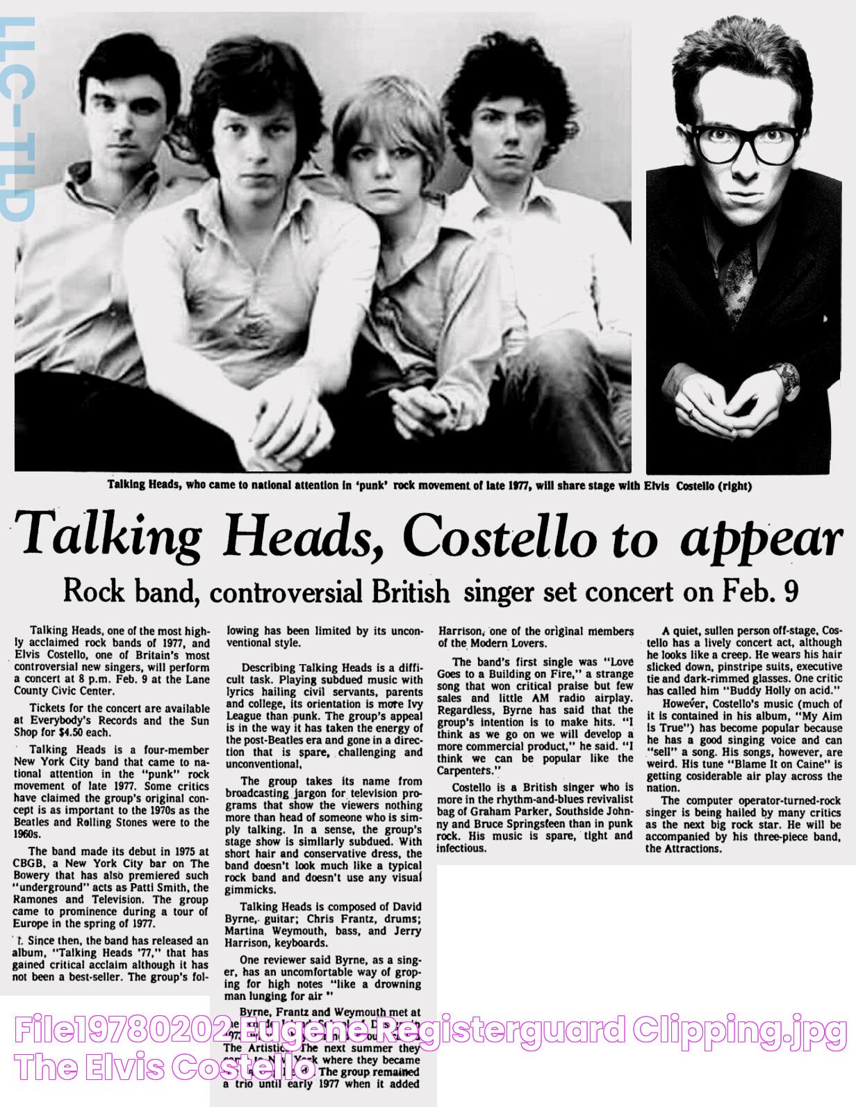 File19780202 Eugene RegisterGuard clipping.jpg The Elvis Costello