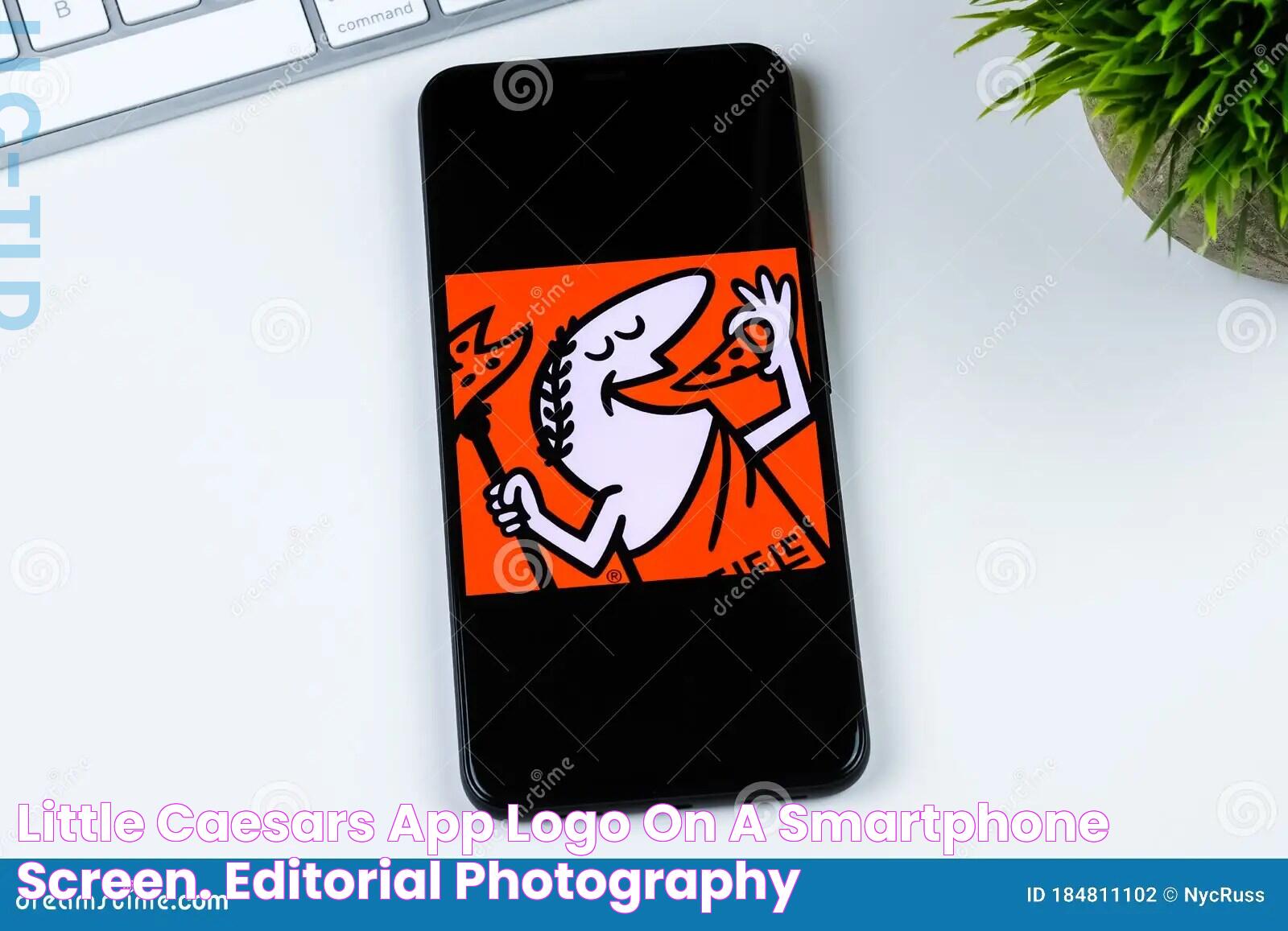 Little Caesars App Logo on a Smartphone Screen. Editorial Photography