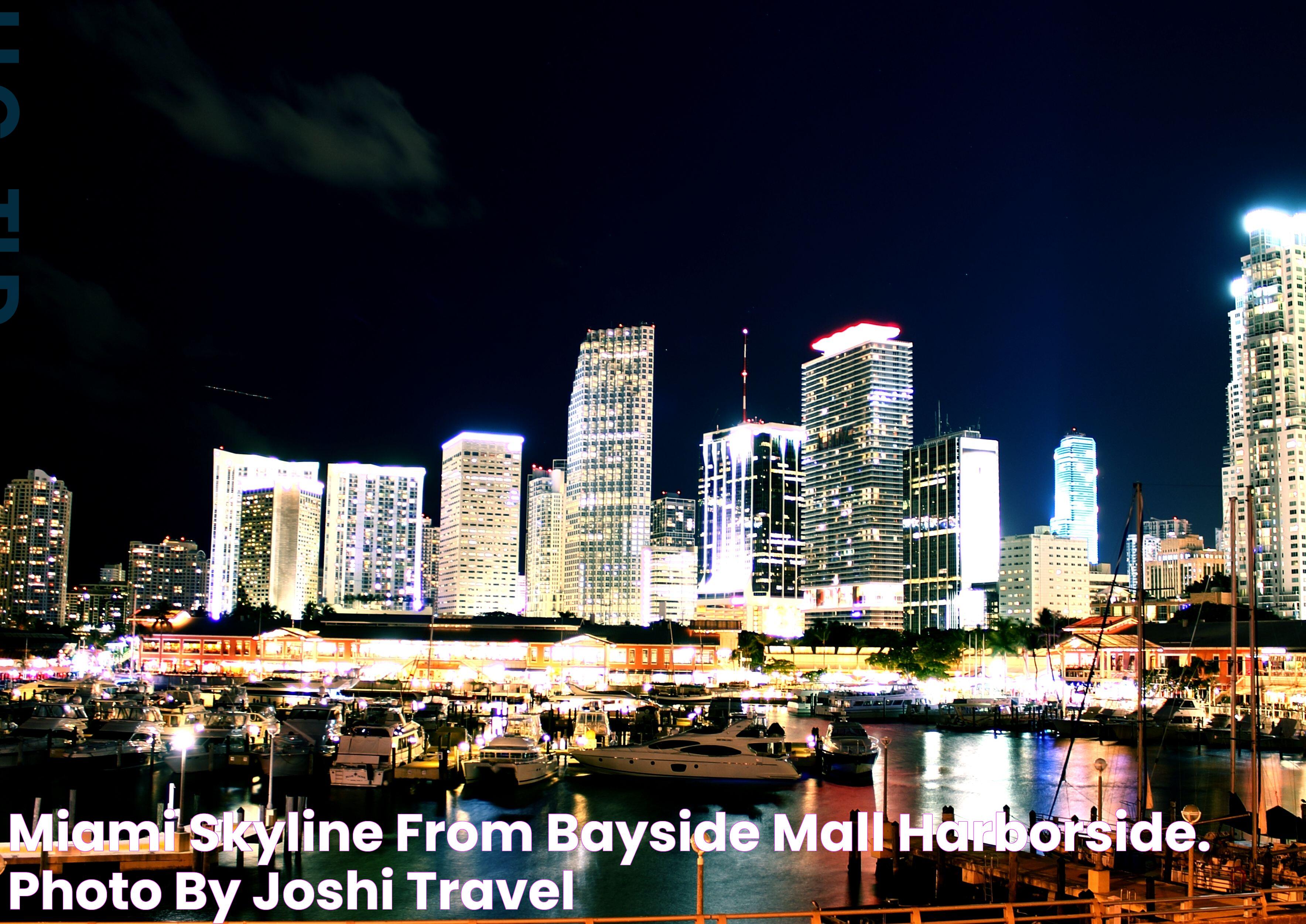 Miami Skyline From Bayside Mall Harborside. Photo by Joshi Travel