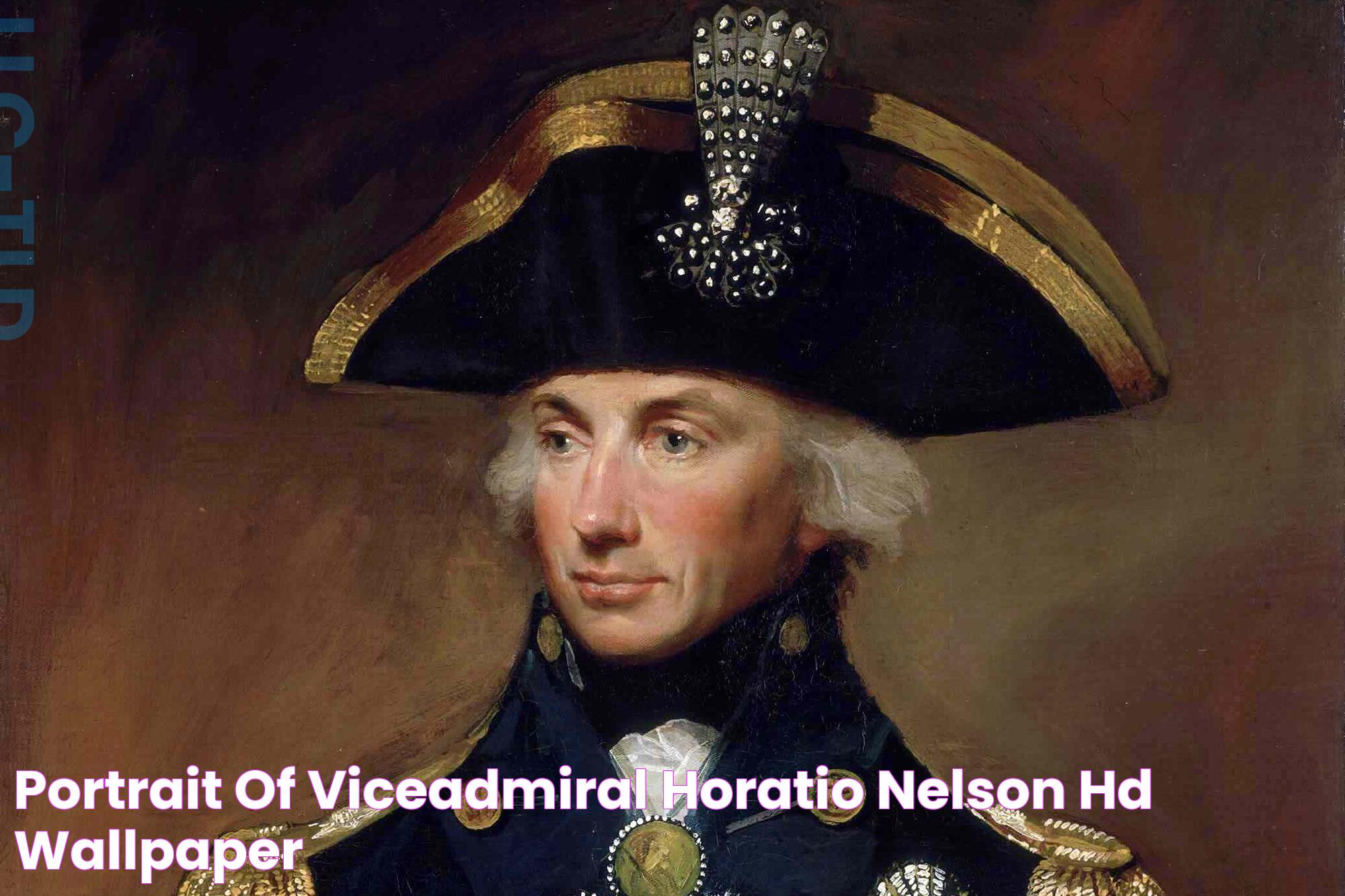 Portrait of ViceAdmiral Horatio Nelson HD Wallpaper